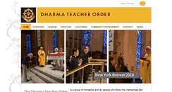 Desktop Screenshot of dharmateacherorder.org