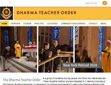 Tablet Screenshot of dharmateacherorder.org